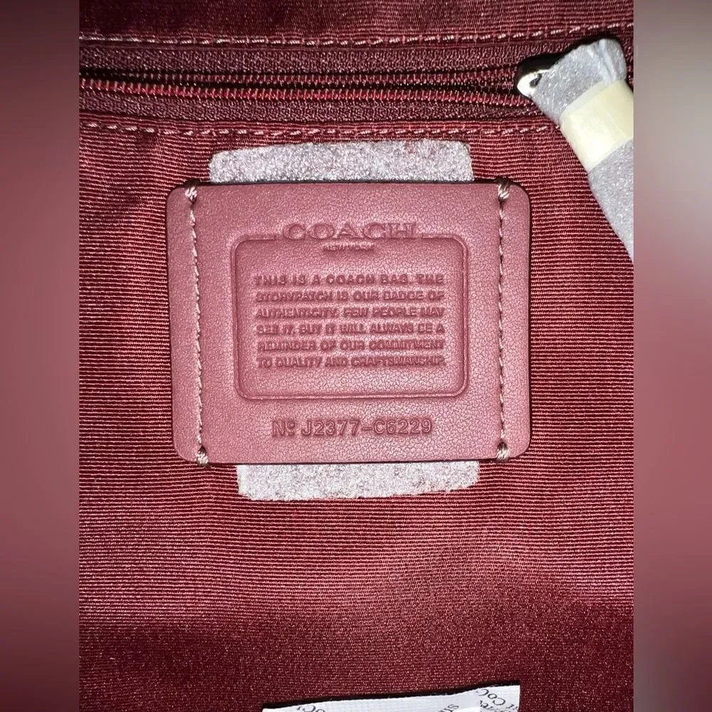 🔥🎁NWT! Coach KACEY Satchel Leather Handbag Bright Violet Msrp:$378.00 - Picture 10 of 12